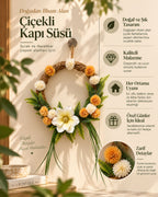 Manolya Çiçekli Sunset Boho Kapı Süsü